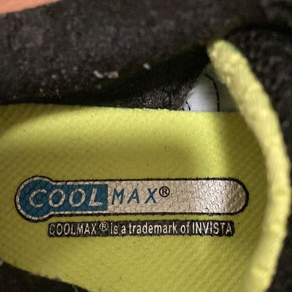 Fila Coolmax Memory Foam Running Shoe. Black/Aqua. Size 7. - Picture 6 of 8